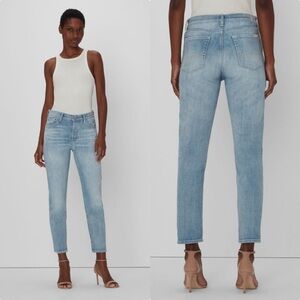 7 For All Mankind Josefina Mid-Rise Stretch Cropped Boyfriend Jeans Size‎ 29